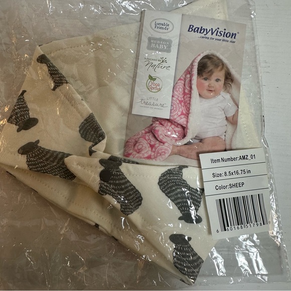 2/$10 Sale! Little Me & Chick Pea Set of 5 Baby Bibs Some New Size 0-12 Months - Picture 2 of 12